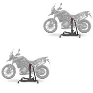 2x sentralstativ egnet for Triumph Tiger 900 / GT / Rally 20-24 Grå motorsykkeljekk ConStands Power-Classic