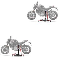 2x sentralstativ egnet for Ducati Monster 937 21-24 motorsykkeljack ConStands Power-Evo