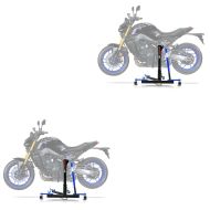 2x sentralstativ egnet for Yamaha MT-09 / SP 21-24 blå motorsykkeljack ConStands Power-Evo