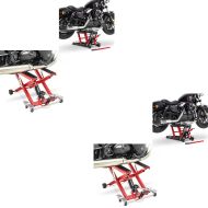 2x sett: Midlift XL motorsykkelløft opp til kg i rødt + Midlift L motorsykkelløft egnet for choppere / spesialsykler opp til 680 k CB38935