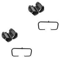 2x sett: benskjold egnet for Harley Davidson Touring-modeller 14-23 Craftride ventilert svart + crashbar egnet for Harley Davidson Touring 09-23 Craftride TR2 svart