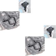 2x kollisjonsbøyler egnet for Yamaha MT-09 / Tracer / XSR 900 13-20 kollisjonsbøyler svart + LED ekstra frontlykter med håndtakholder og beskyttelsesgitter S22X