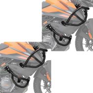 2x crash bars sett egnet for KTM 390 Adventure 20-24 topp og bunn Motoguard crash bars svart