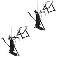 2x dekkskifter 12-21" sett med balanseringsstativ egnet for motorsykkeldekk ConStands svart XL9