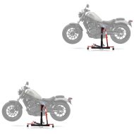 2x sentralstativ egnet for Honda Rebel 500 CMX 17-24 motorsykkeljekk ConStands Power-Evo