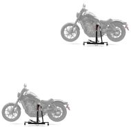 2x sentralstativ egnet for Honda Rebel 1100 CMX 21-24 svart motorsykkeljekk ConStands Power-Evo