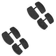 2x kjørebrett sett sjåfør og passasjer egnet for Honda Shadow VT 750 C / 600 C / 125 C Craftride FB1 svart