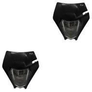 2x LED-hovedlys ECE + lampemaske egnet for KTM 600 / 620 / 640 LC4 XDURE SW1-BK