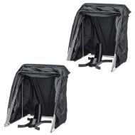 2x sett ZP2 motorsykkelgarasje XXL + hjulvippe Motoguard ST9000