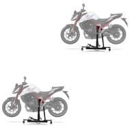 2x sentralstativ egnet for Honda Hornet 750 23-24 svart motorsykkeljekk ConStands Power-Evo
