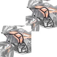 2x crashbars sett egnet for KTM 790 / 890 Adventure / R 23-24 SH26 topp og bunn Motoguard crash bars svart