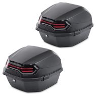 Sett med 2x motorsykkel toppkoffert Bagtecs BT11 45 liter universal bak