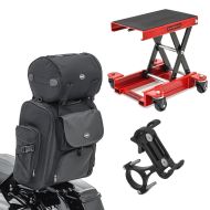 Løft manøvreringshjelp opp til 500 kg rød + sissy bar bag SXL + smarttelefonholder SH5