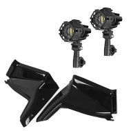 2x LED-tåkelys + vindavvisere egnet for Yamaha Tenere 700 19-24