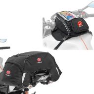 Tankveske MR4 med magnet og stroppfeste 9 liter + halepose WP35 vanntett 35 liter