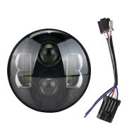 LED hovedlykt 7 tommer TH4 + adapter H4 til H13