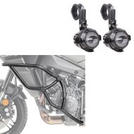 LED ekstra frontlykter ECE par + crash bars egnet for Yamaha Tracer 9 / GT 21-24