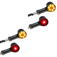 2x 3 i 1 LED-blinkmotorsykkel med baklys og bremselys Lumitecs BP1 med E-merke