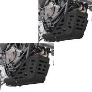 2x motorbeskyttelse egnet for Yamaha Tenere 700 21-24 underkjøringsbeskyttelse aluminium SK2 svart Motoguard