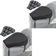 2x motorsykkel mesh luftpute Tourtecs Air M LA1 komfortsetepute i sort
