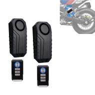 2x tyverialarm med fjernkontroll 113Db vanntett Tourtecs vibrasjonsalarm DA1