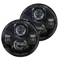 2x LED frontlykter 5,75 tommer egnet for Harley Davidson frontlykter Craftride NL17 svart