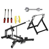 Dekkskiftersett med balanseringsstativ, monteringsverktøy, adapter/balanseringsadapter ConStands svart passer til KTM 1290 Super Duke R 14-23