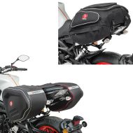 Sett: sidevesker RF1 40-60 liter volum softshell + halebag X50 bagasjebag bagasje bag 50 liter i sort