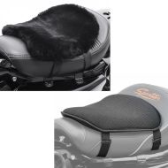 Sett: Gel setepute M universal komfort pute svart + lammeskinn setepute CA910 32 X 27cm