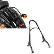 Sett: Sissy bar egnet for Harley Davidson Sportster 04-20 Craftride Rider-XS svart + Bagasjehylle egnet for Harley Davidson Sportster 04-20 Solo Rack Craftride svart