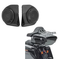Toppdeksel som passer for Harley Davidson Touring 14-24 Stort inkludert bagasjegrill + høyttalersett som passer for Harley Davidson- King Tour Pak toppkoffert Touring 14-24