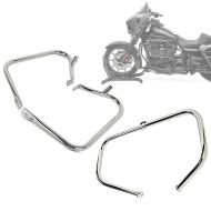 Sett kollisjonsstang TR1 + seteveske beskyttelsesstang egnet for Harley Davidson Touring 97-08 Craftride krom