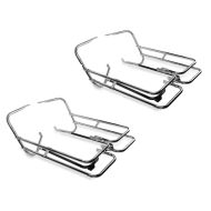 2x Twin Rail bagasjeholder egnet for Harley Davidson Touring 97-08 med beskyttelsesstang Craftride økonomisett
