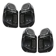 2x benskjold egnet for Harley Davidson Street Glide Special 15-20 Craftride med høyttalere svart økonomisett