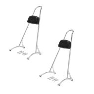 2x Sissybar Tall egnet for Harley Davidson Sportster 04-20 Craftride Rider-XXL krom sparesett