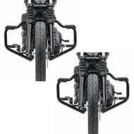 2x crashbars bart egnet for Harley Davidson Softail Sport Glide 18-24 svart 32 mm Craftride sparesett