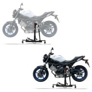 2x sentralstativ egnet for Suzuki SV 650 / X 16-24 motorsykkeljekk Power-Evo økonomisett