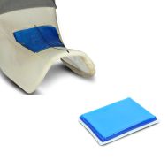 2x gelpute innebygd pute XL egnet for motorsykkelsete 25x20x1,5 cm økonomisett