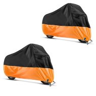 2x Craftride XXXXL presenningstrekk i svart-oransje sparesett