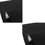 2x benktrekk i kunstskinn antiskli svart XL 140x100 cm setetrekk økonomisett