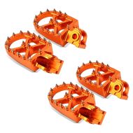 2x MMX fotstøtter egnet for KTM 690 Enduro / R / SMC / R Xdure FF5 oransje økonomisett