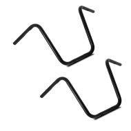 2x styre Ape Hanger Slim 14" egnet for Honda, Kawasaki, Suzuki, Yamaha svart Craftride sparesett