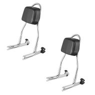 2x sissy bar egnet for Harley Davidson Softail 2000-2006 Craftride Fast Rider-XS krom sparesett