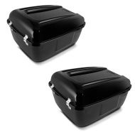 2x toppkoffert Police egnet for Harley Davidson Touring Craftride i svart økonomisett