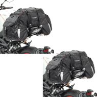 2x motorsykkel hale bag Bagtecs CL62 egnet for passasjersete 62 liter volum svart økonomi sett