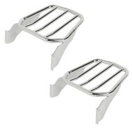 2x bagasjehylle egnet for Harley Davidson Softail 06-17 krom Craftride økonomisett