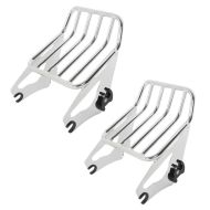 2x bagasjehylle W1 avtagbar egnet for Harley Davidson Touring-modeller 09-24 krom Craftride økonomisett