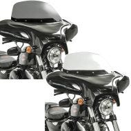 Sett: Batwing fairing egnet for choppere og tilpassede sykler med frontrute + Batwing fairing egnet for choppere og tilpassede sykler med frontrute