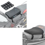 Sett: luftpute Air Deluxe S komfortsetepute i sort + gel setepute M universal komfortpute svart