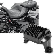 Sett: sete egnet for Harley Davidson Touring 09-23 komfortsete Craftride CV svart + spenningsregulator egnet for Harley Davidson Street Glide 09-15 likeretter ladekontroller Craftride